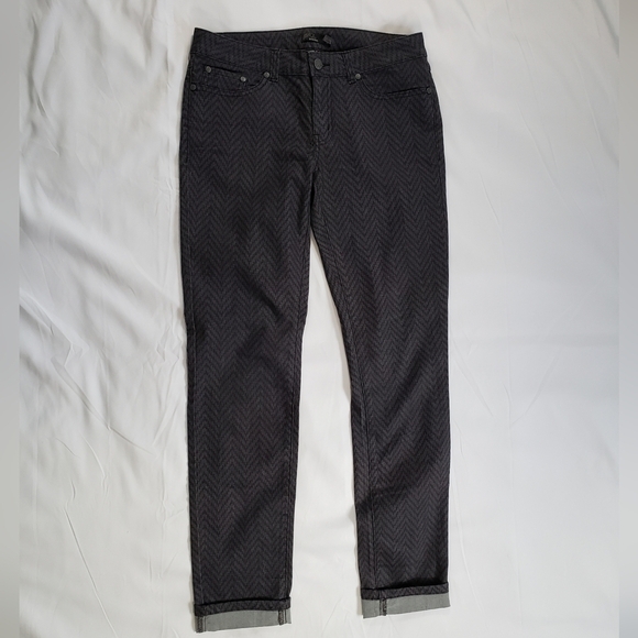 Prana Chevron Stripe Kara Pants Purple Grey Size 6 Unique Design  Style # W4KARA - Picture 1 of 13